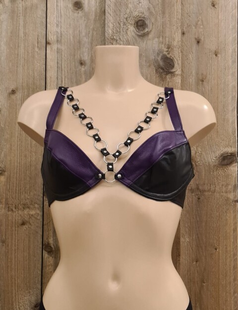 Leren BH met Ringen sub-bh24-biz