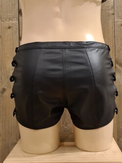 Leren Short met Riempjes HS03 2