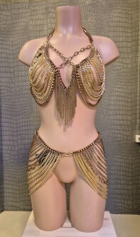 Gouden Kettingen Set Chiq51