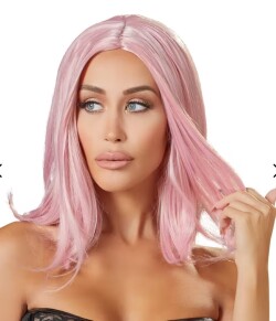 Roze Pruik Roos 0700193