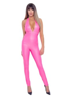 Roze Wetlook Catsuit 2730596 2