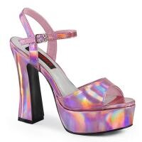 Plateausandaal Pink Hologram Dolly09-PINK