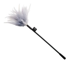 Zilverkleurige Kietelveer 530565