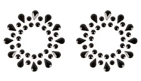 Strass Tepeldecoratie Zwart 799335