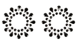 Strass Tepeldecoratie Zwart 799335