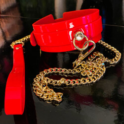 High Gloss Collar & Leash KD-LFHG888