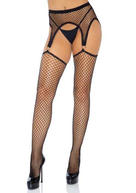 Jarretelle Style Net Panty 1784