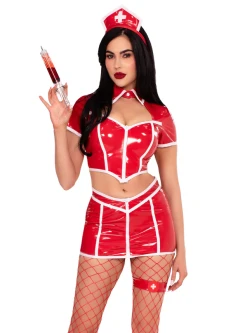 Red Nurse Costume 87258 1