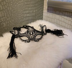 Metalen Geisha Masker mask09 3