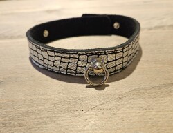 Set Collar & Polsboeien Silver Croc l.u.c.09 2