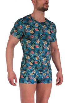 T-Shirt Blue Flower 2-10628