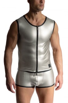 Zipped Vest Silver 2-12684