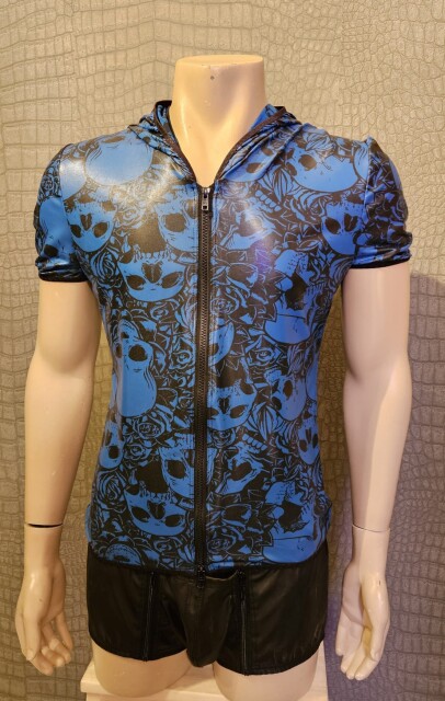 Blue Skull Hoodie Fuel 225