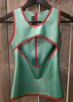 Latex Open Front Top PD-groenrood2 1