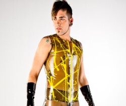 Latex Drip Marks Top VE-005ZSPLAT