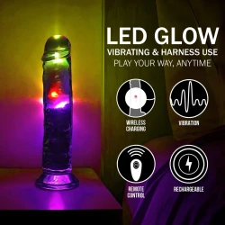 Led-Dildo 8" REA206TRA 3