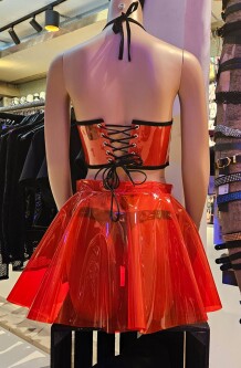 FabFetish Top Red YS007 4